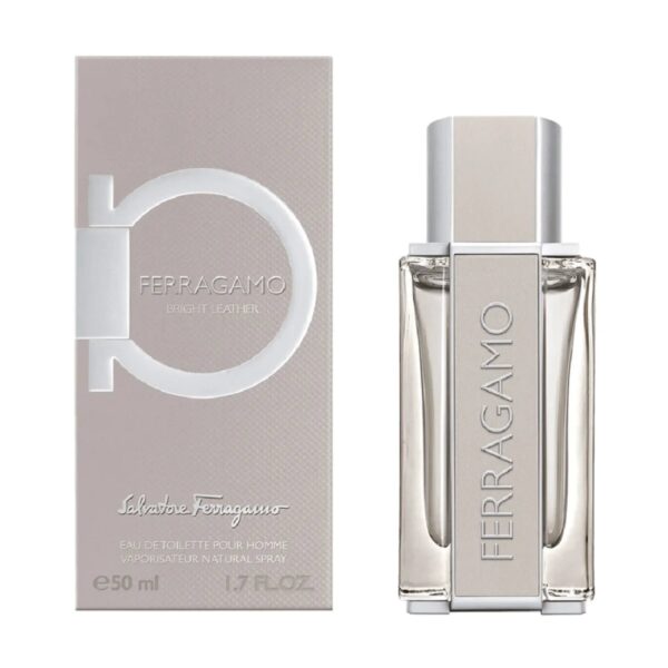 Salvatore Ferragamo Bright Leather Eau de Toilette for Men – 1.7 oz