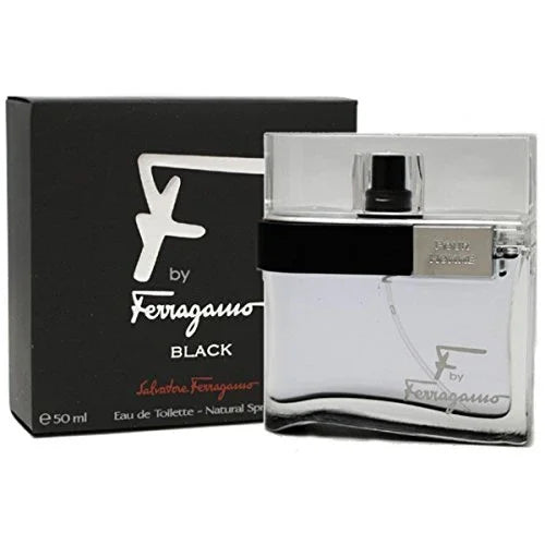 Salvatore Ferragamo F Black Eau de Toilette for Men – 1.7 oz