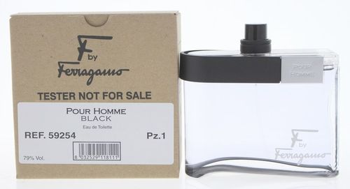 Salvatore Ferragamo F Black Eau de Toilette for Men – 3.4 oz