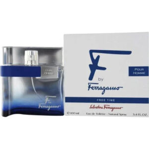 Salvatore Ferragamo F Free Time Eau de Toilette for Men – 3.4 oz