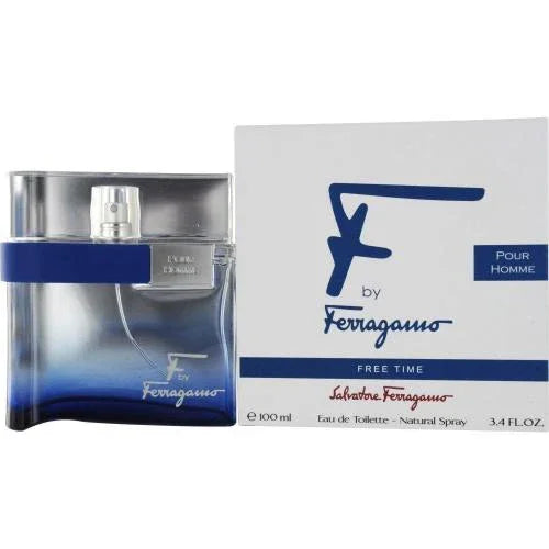 Salvatore Ferragamo F Free Time Eau de Toilette for Men – 3.4 oz
