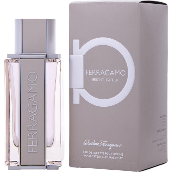 Salvatore Ferragamo Ferragamo Bright Leather Eau de Toilette for Men – 3.4 oz