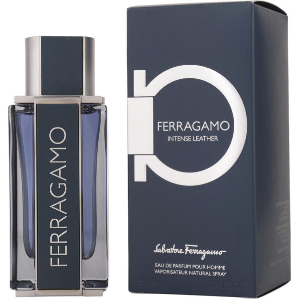 Salvatore Ferragamo Ferragamo Intense Leather Eau de Parfum for Men – 3.4 oz