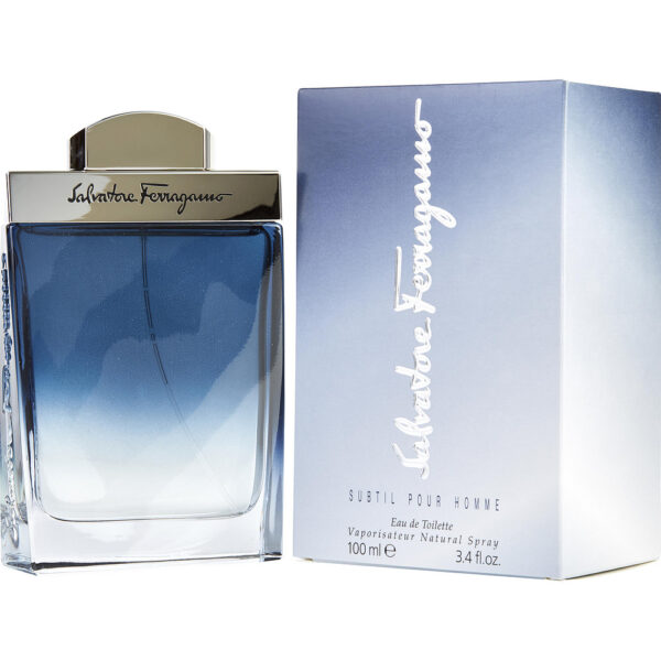 Salvatore Ferragamo Subtil Eau de Toilette for Men – 3.4 oz
