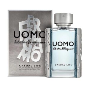 Salvatore Ferragamo Uomo Casual Life Eau de Toilette for Men – 1.7 oz