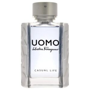 Salvatore Ferragamo Uomo Casual Life Eau de Toilette for Men – 3.4 oz