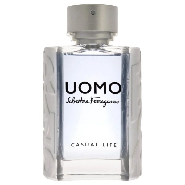Salvatore Ferragamo Uomo Casual Life Eau de Toilette for Men – 3.4 oz