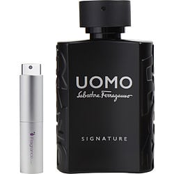 Salvatore Ferragamo Uomo Signature EAU DE PARFUM SPRAY 0.27 OZ Travel Spray for Men