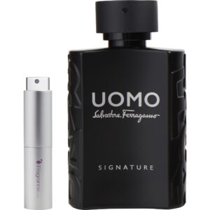 Salvatore Ferragamo Uomo Signature TRAVEL Eau de Parfum for Men – 0.27 oz