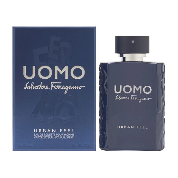 Salvatore Ferragamo Uomo Urban Feel Eau de Toilette for Men – 3.4 oz