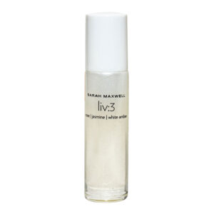 Sarah Maxwell Beauty liv Luxury Perfumed Oil liv3 rose jasmine white amber for Women