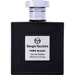 Sergio Tacchini Pure Black EDT Spray 3.4 oz for Men