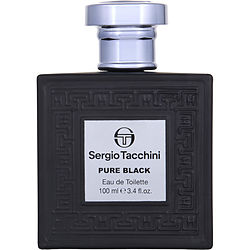 Sergio Tacchini Pure Black EDT Spray 3.4 oz for Men