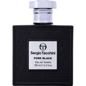 Sergio Tacchini Pure Black Eau de Toilette for Men – 3.4 oz