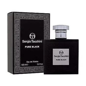 Sergio Tacchini Pure Black Eau de Toilette for Men – 3.4 oz