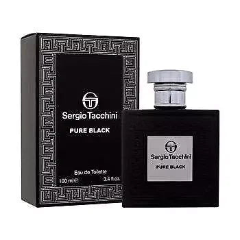 Sergio Tacchini Pure Black Eau de Toilette for Men – 3.4 oz