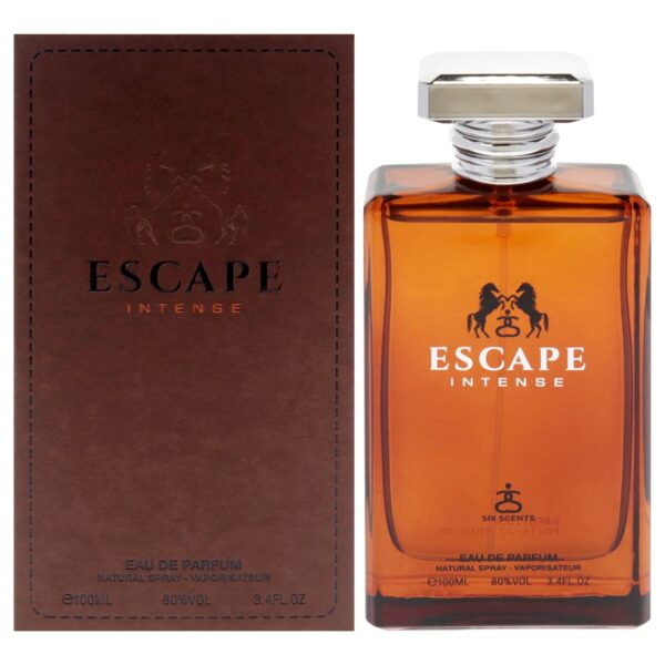 Six Scents Escape Intense Eau de Parfum for Men – 3.4 oz