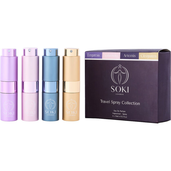 Soki London Variety Travel Spray Collection – 4 Eau de Parfum Sprays