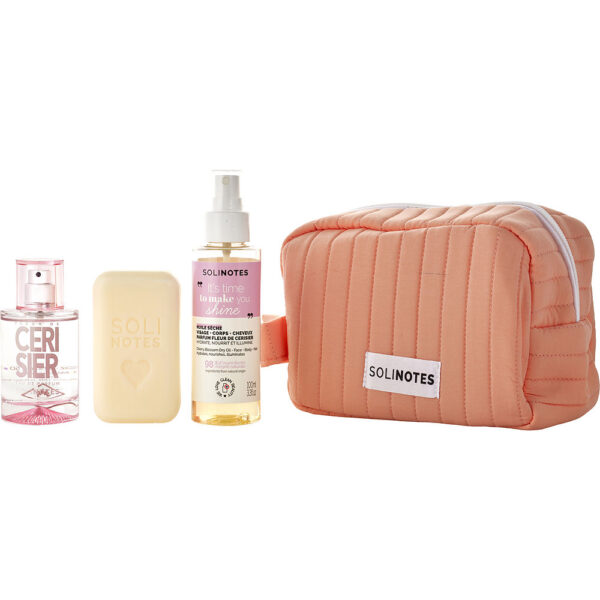 Solinotes Cherry Blossom UNISEX Gift Set – Eau de Parfum, Soap & Oil