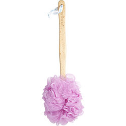 Spa Accessories NET SPONGE STICK (BEECH WOOD) – PINK