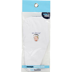 Spa Sister Overnight Softening Socks - White Unisex