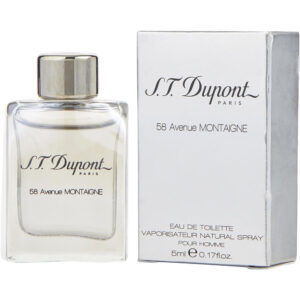 St Dupont 58 Avenue Montaigne Eau de Toilette for Men – 0.17 oz