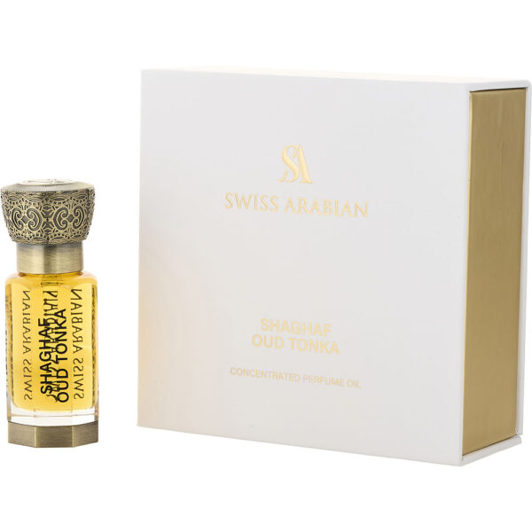 Swiss Arabian Shaghaf Oud Tonka CONCENTRATED Perfume Oil for Unisex – 0.4 oz