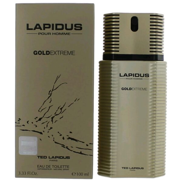 Ted Lapidus Gold Extreme Eau de Toilette for Men – 3.3 oz