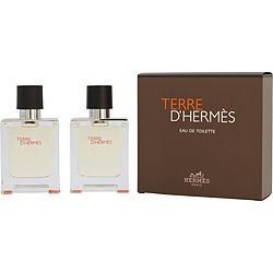 Terre D'Hermes by Hermes EDT Spray 1.6 OZ (Two Pieces) for Men