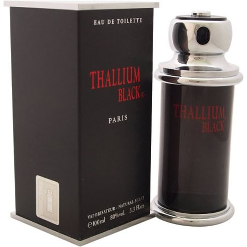 Thallium Black Eau de Toilette Spray for Men, 3.4 oz