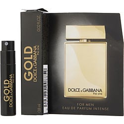 The One Gold by Dolce & Gabbana EAU DE PARFUM INTENSE SPRAY 0.02 OZ VIAL for MEN