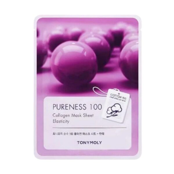 TONYMOLY Pureness 100 Collagen Mask Sheet Elasticity for Unisex – 0.7 oz