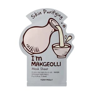 TONYMOLY Skin Purifying I'm Makgeolli Mask Sheet for Unisex – 0.7 oz