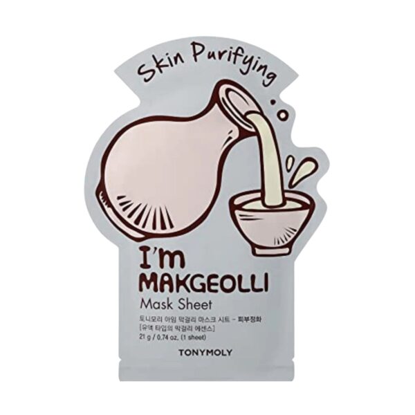 TONYMOLY Skin Purifying I'm Makgeolli Mask Sheet for Unisex – 0.7 oz