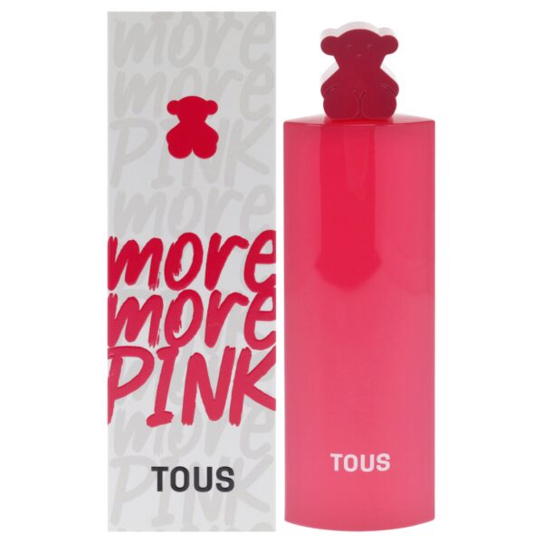 Tous More More Pink Eau de Toilette for Women – 3 oz