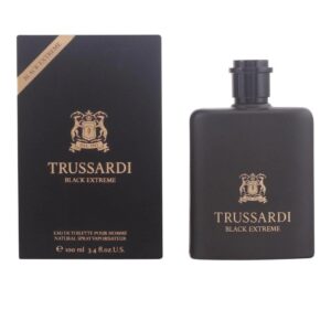 Trussardi Black Extreme Eau de Toilette for Men – 3.4 oz