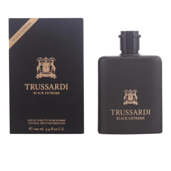 Trussardi Black Extreme Eau de Toilette for Men – 3.4 oz