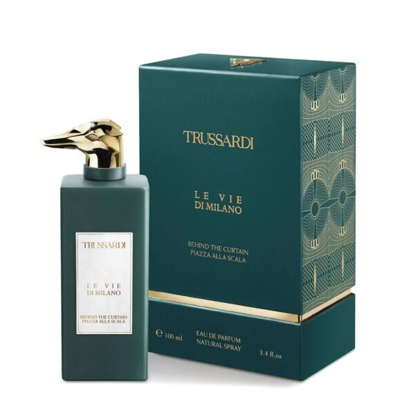 Trussardi Le Vie Di Milano Behind The Curtain Piazza Alla Scala Eau de Parfum for Unisex – 3.4 oz