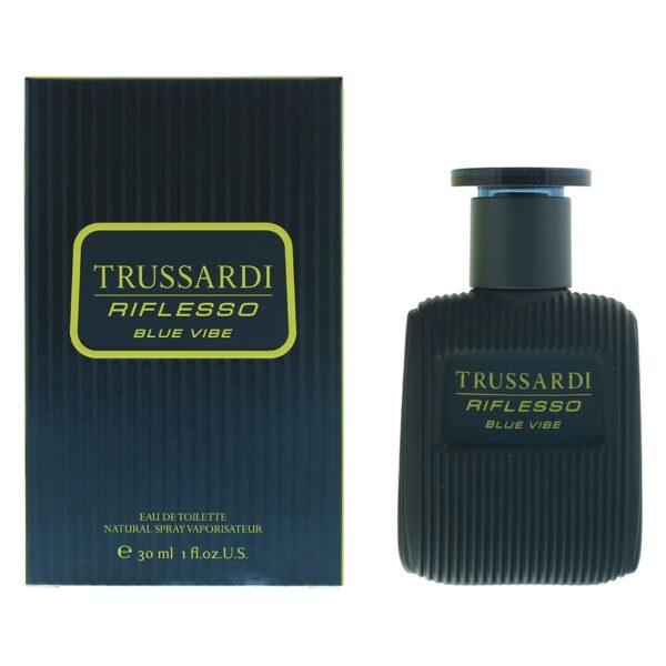 Trussardi Riflesso Blue Vibe Eau de Toilette for Men – 1 oz
