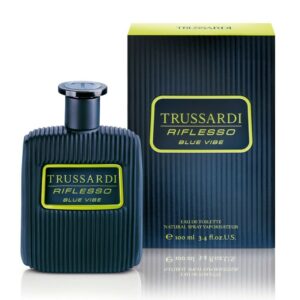 Trussardi Riflesso Blue Vibe Eau de Toilette for Men – 3.4 oz