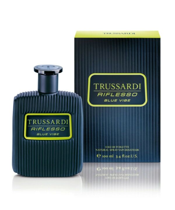 Trussardi Riflesso Blue Vibe Eau de Toilette for Men – 3.4 oz