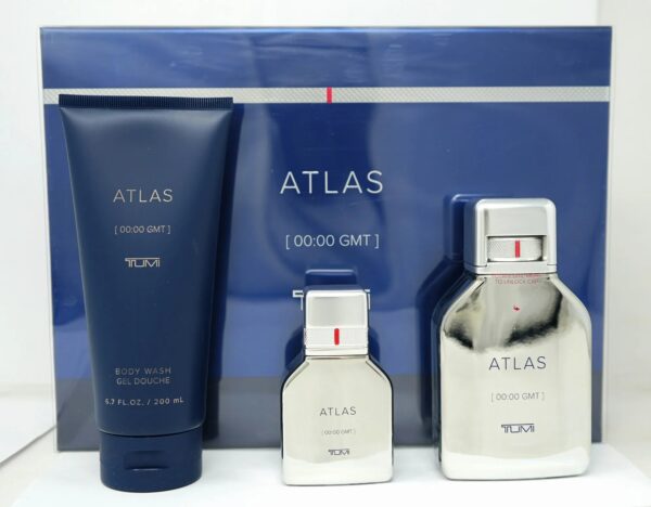 TUMI Atlas Eau de Parfum for Men, 3 Piece Gift Set