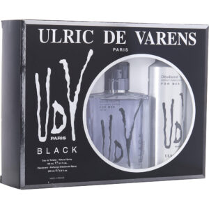 Udv Black by Ulric de Varens EDT & Deodorant Set for Men