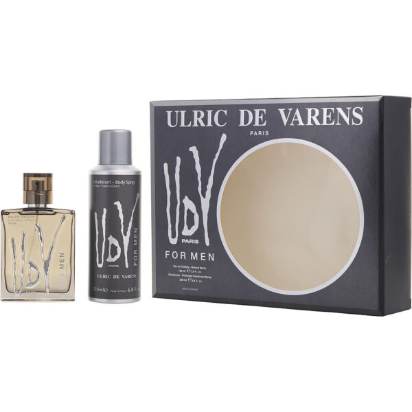 Udv by Ulric De Varens EDT & Deodorant Spray Set for Men