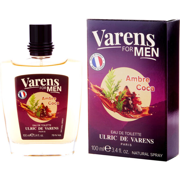 Ulric de Varens Varens Ambre Coca Eau de Toilette for Men – 3.4 oz