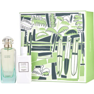 Un Jardin Sur Le Nil by Hermes EDT Spray & Body Lotion Set