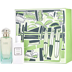 Un Jardin Sur Le Nil by Hermes EDT Spray & Body Lotion Set