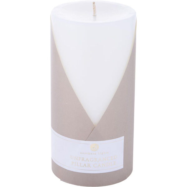 Unfragranced White by Northern Lights 3X6 Pillar Candle