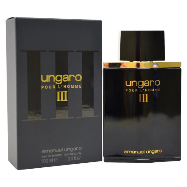 Emanuel Ungaro Ungaro III Pour L'homme Eau de Toilette for Men – 3.4 oz