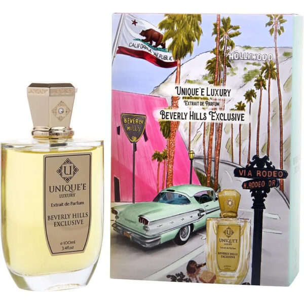 Unique'e Luxury Beverly Hills Exclusive Extrait de Parfum for Unisex – 3.4 oz